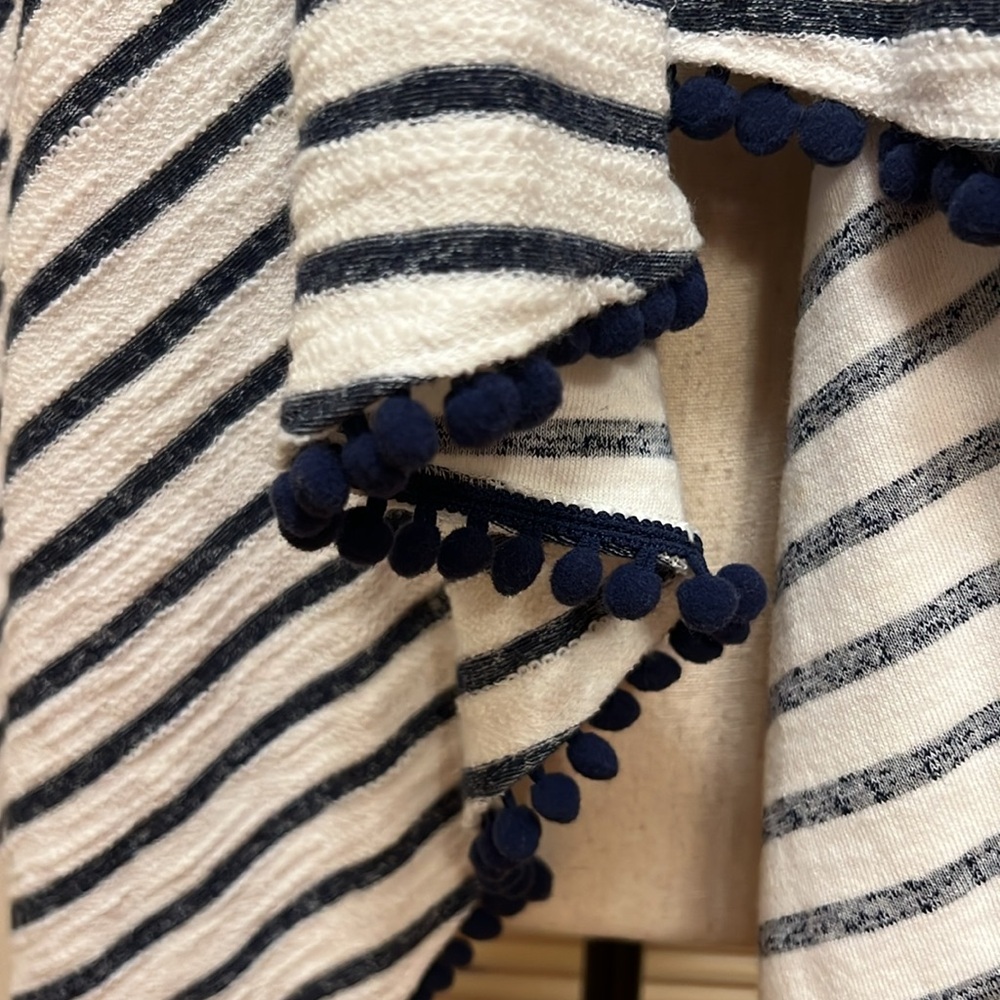 Hearts of Palm Striped Cardigan in Navy and White, Size XLarge, GUC - Picture 5 of 15